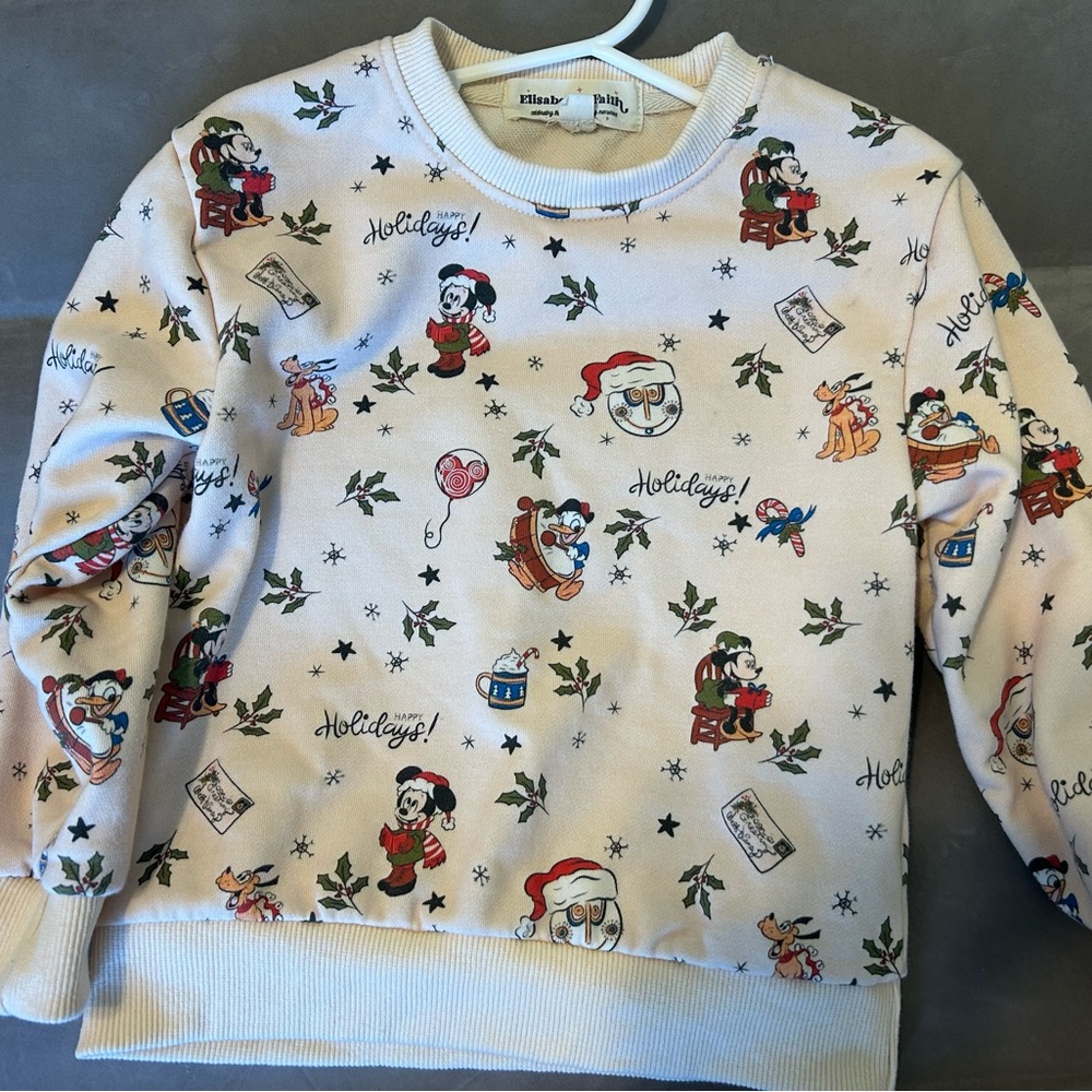 Disney Holiday Cream Sweatshirt